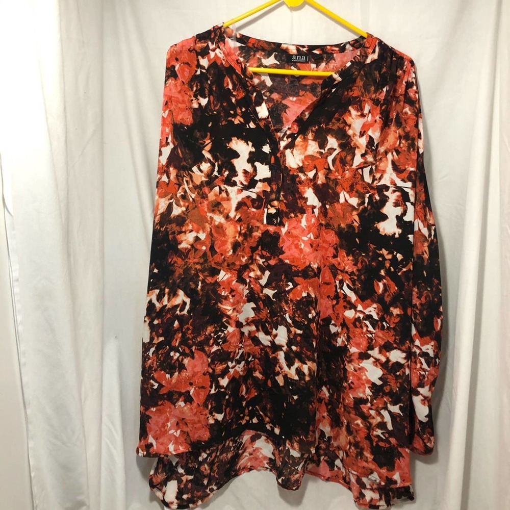 A.n.a. A New Approach Coral breeze blouse New with tag NWT  3X
